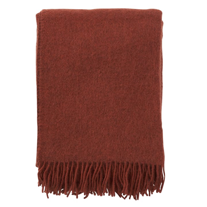 Gotland ullpledd 130x200 cm - Rust - Klippan Yllefabrik
