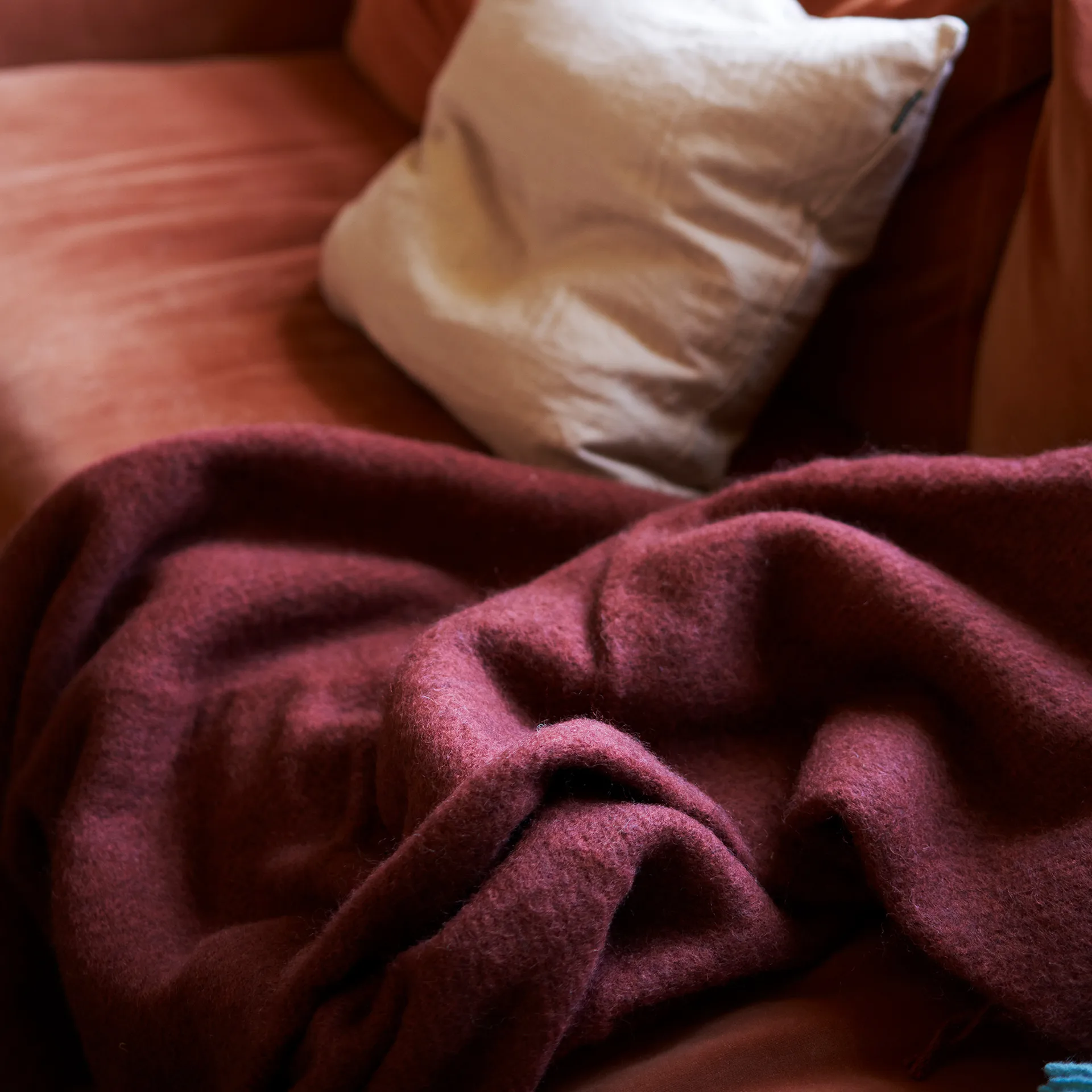 Gotland ullpledd 130x200 cm, Rust Klippan Yllefabrik