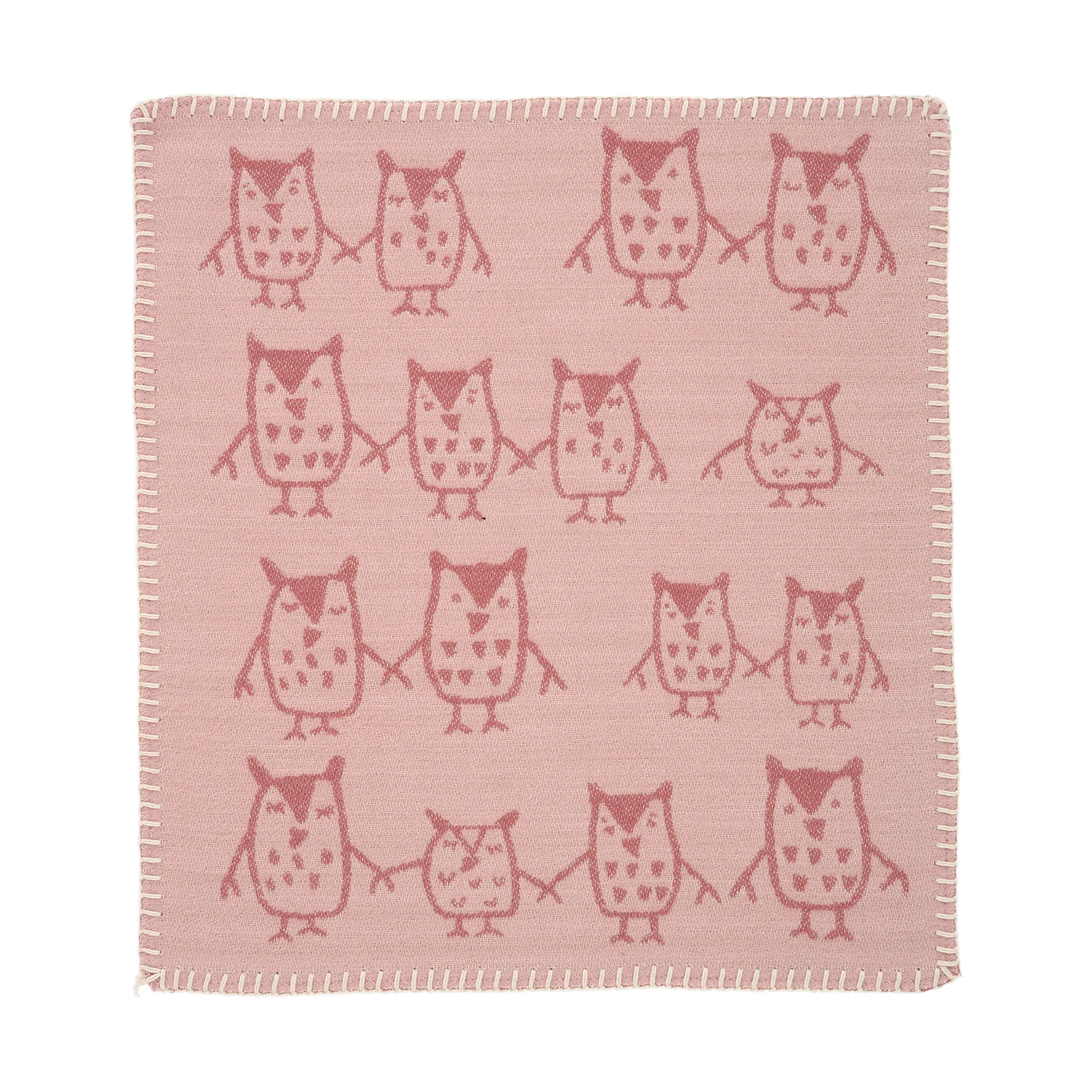 Hand i hand koseklut 34x40 cm, Rose brown Klippan Yllefabrik