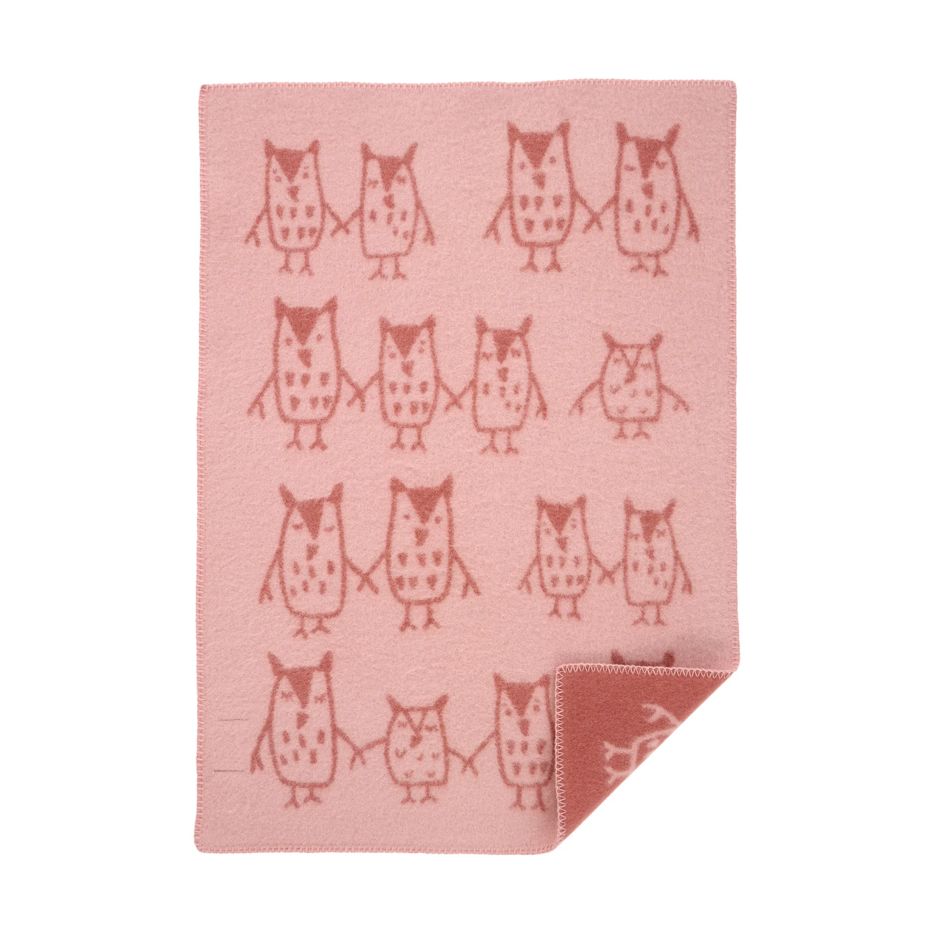 Hand in hand babyteppe 65x90 cm, Rose brown Klippan Yllefabrik
