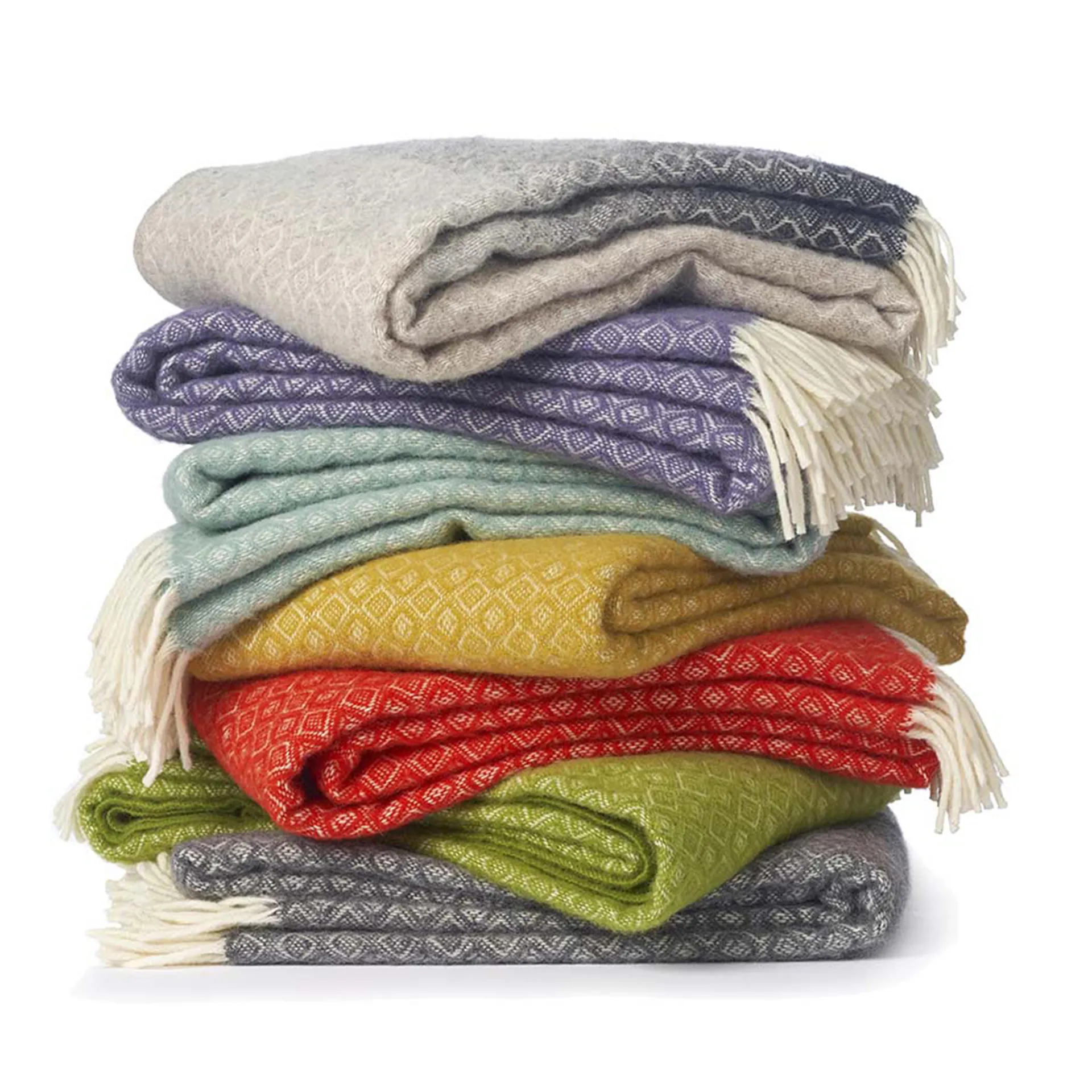 Havanna ullpledd, natur Klippan Yllefabrik