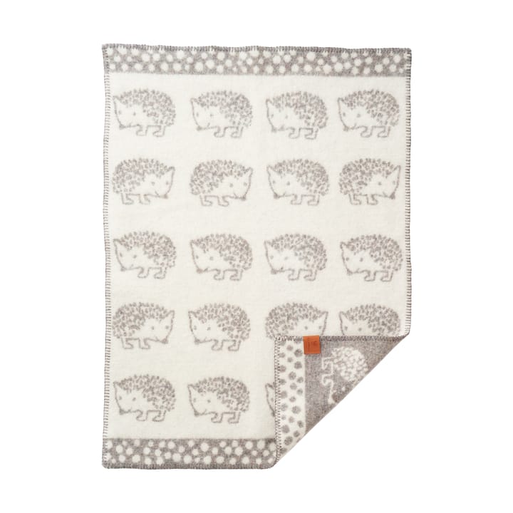 Hedgehog barnepledd 65 x 90 cm - Grå - Klippan Yllefabrik