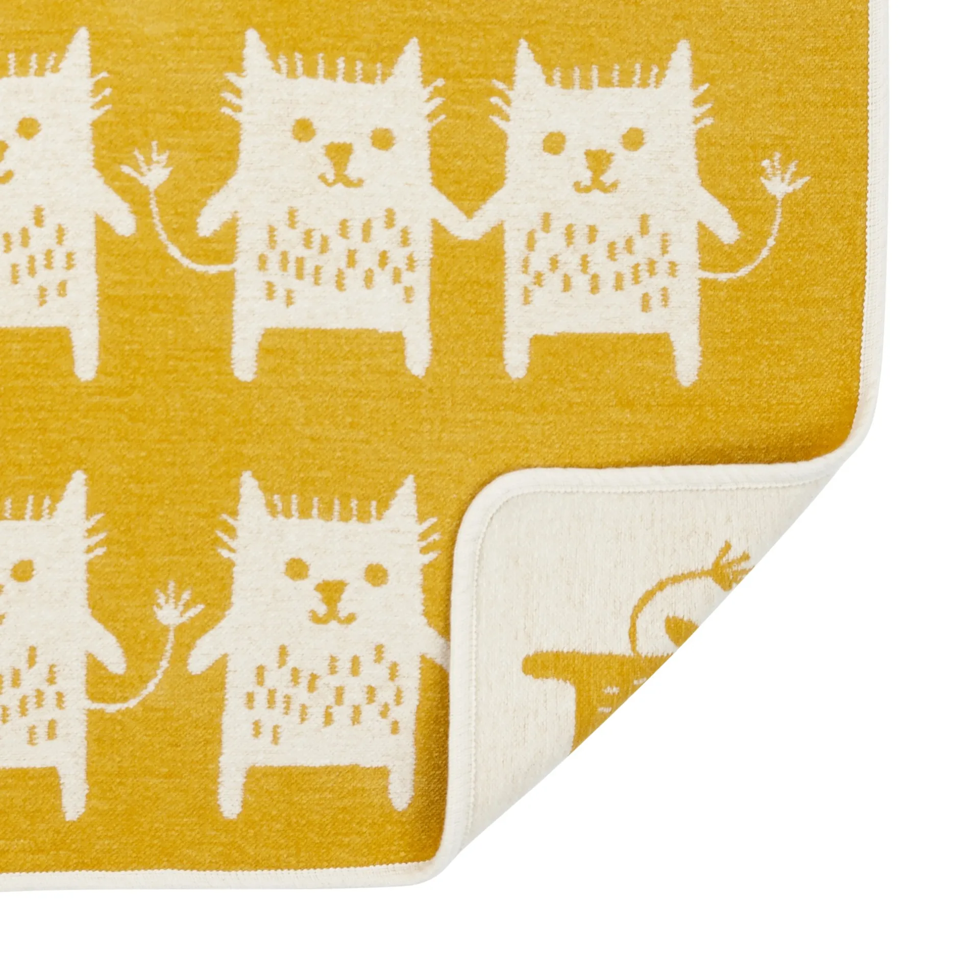 Little me chenillepledd, gul Klippan Yllefabrik