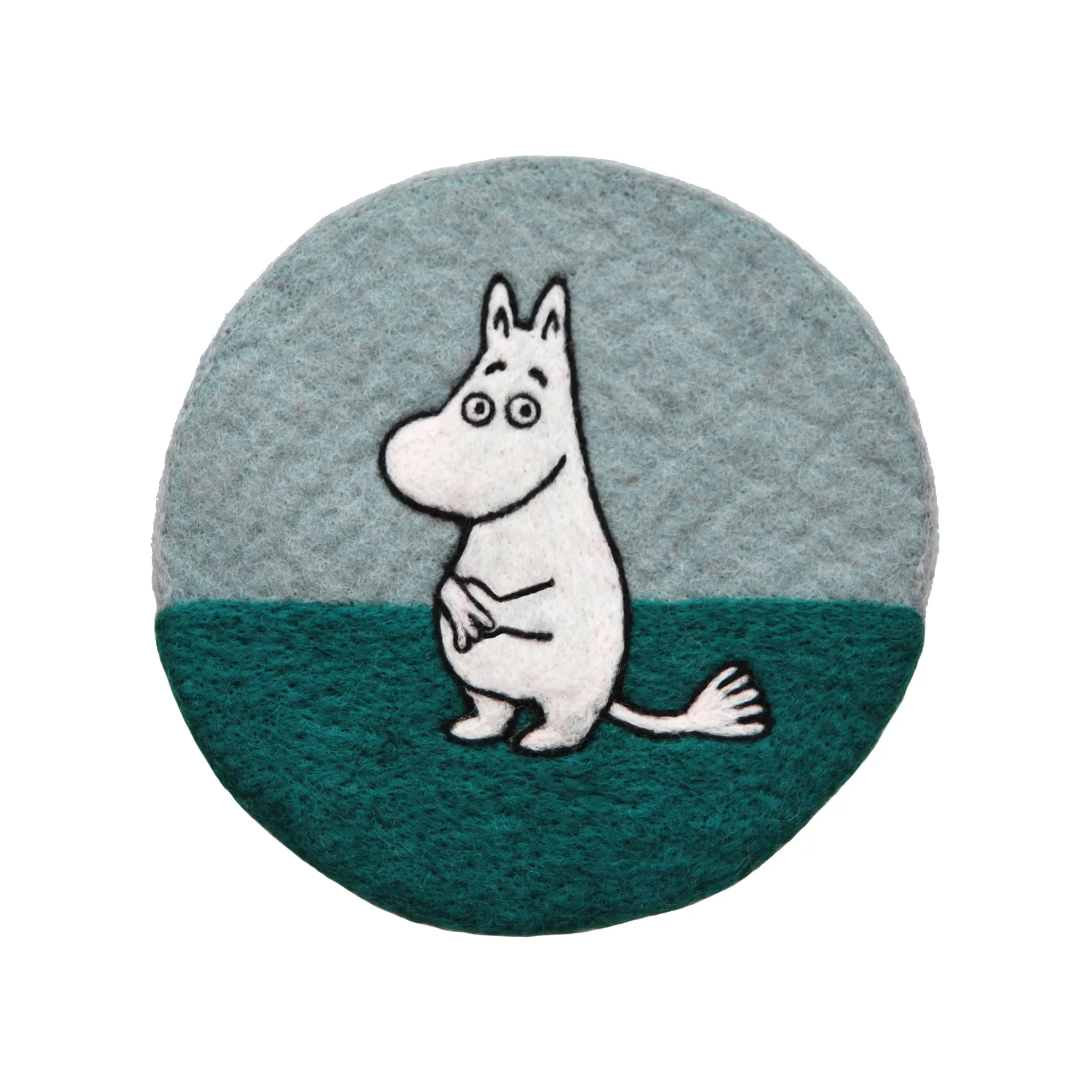 Moomin gryteunderlag Ø21 cm, Blå Klippan Yllefabrik