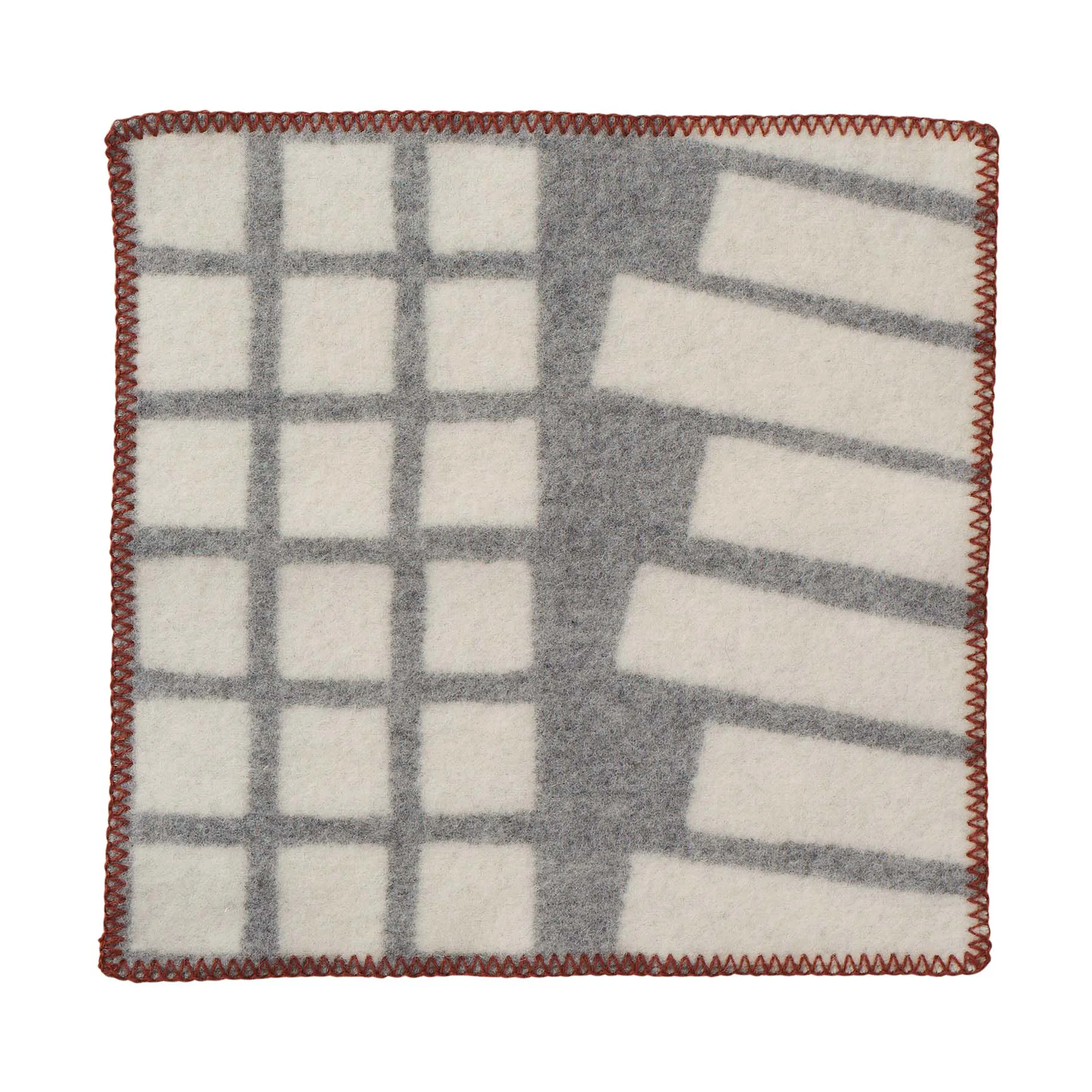 Sankt Petri sitteunderlag 43x43 cm, Light Grey Klippan Yllefabrik