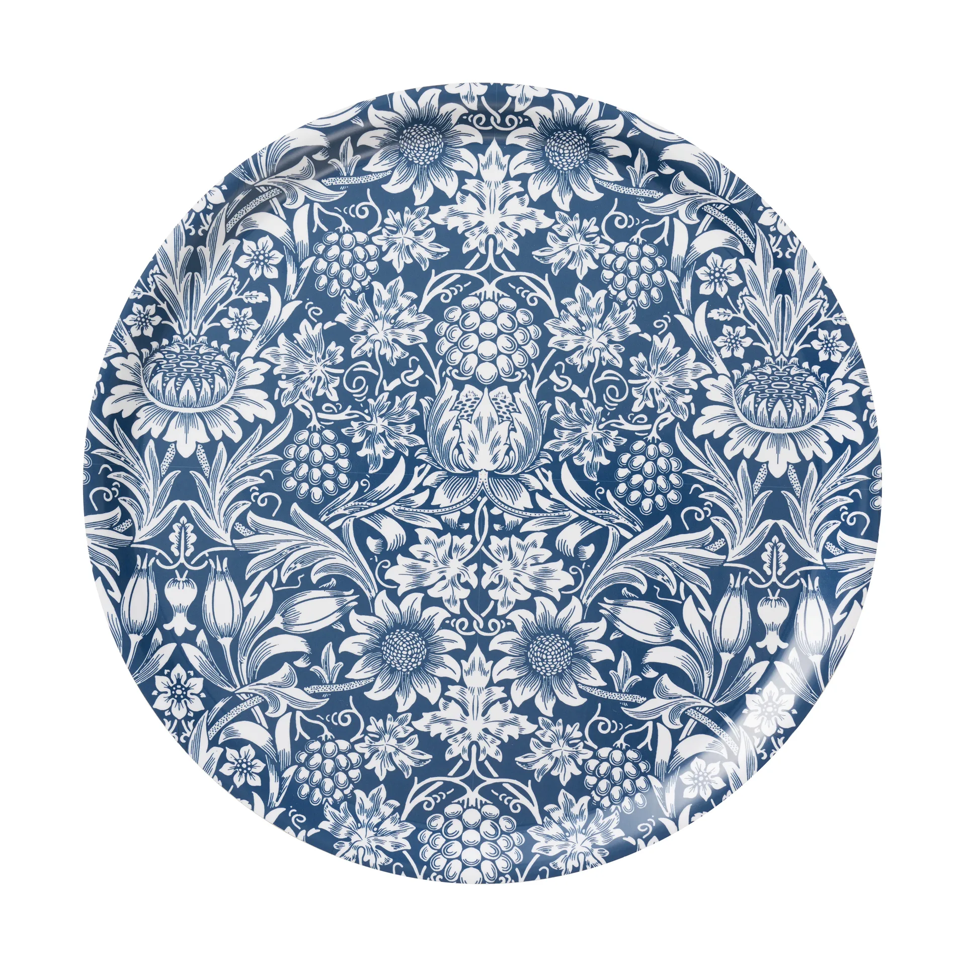 Sunflower brett Ø 38 cm, Dark denim Klippan Yllefabrik