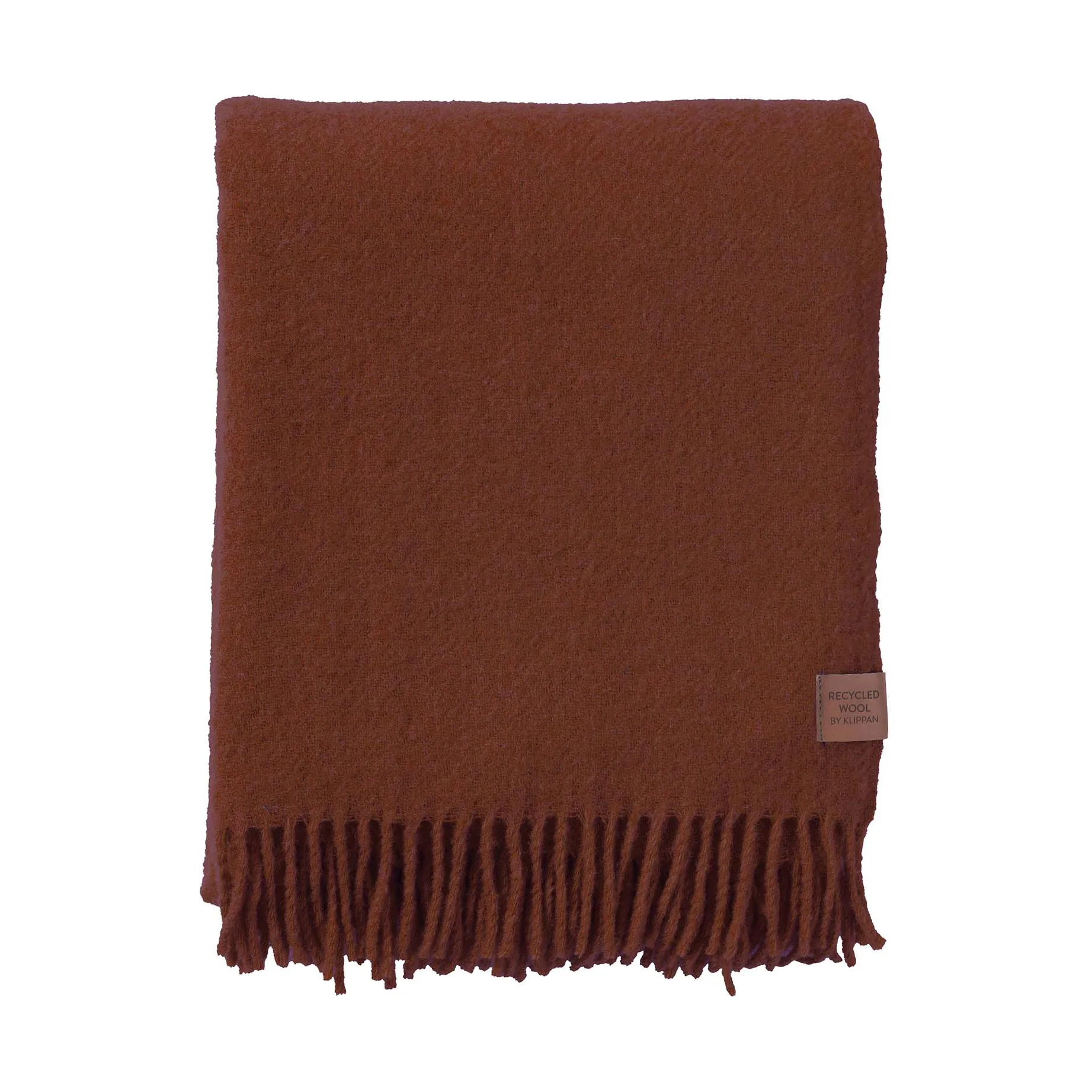 True ullpledd 130x200 cm, Rust Klippan Yllefabrik
