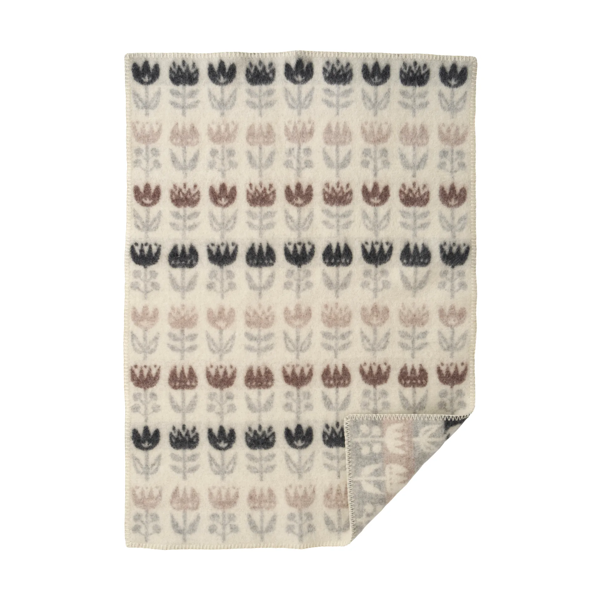 Tulip babyteppe 65x90 cm, Grey Klippan Yllefabrik