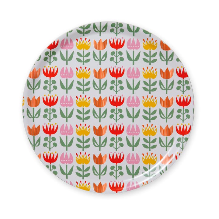 Tulip rund brikke Ø33 cm - Multi - Klippan Yllefabrik