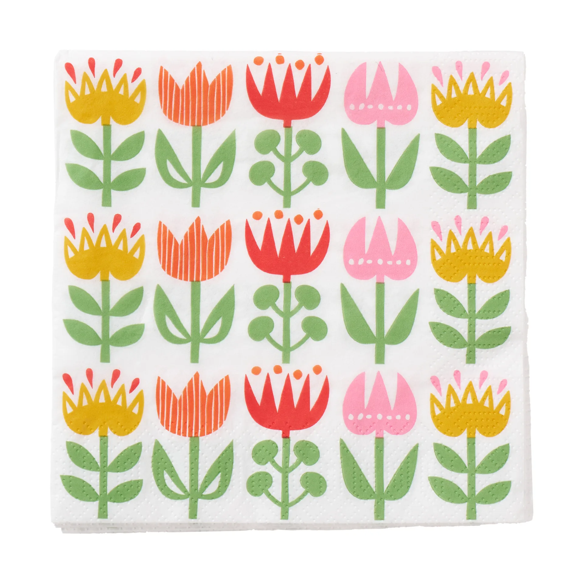 Tulip serviett 33x33 cm 20-pk, Multi Klippan Yllefabrik