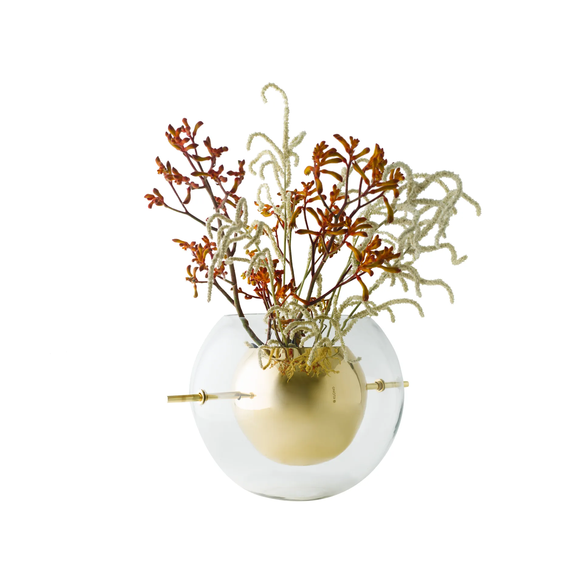 Alba rund vase, Messing KLONG