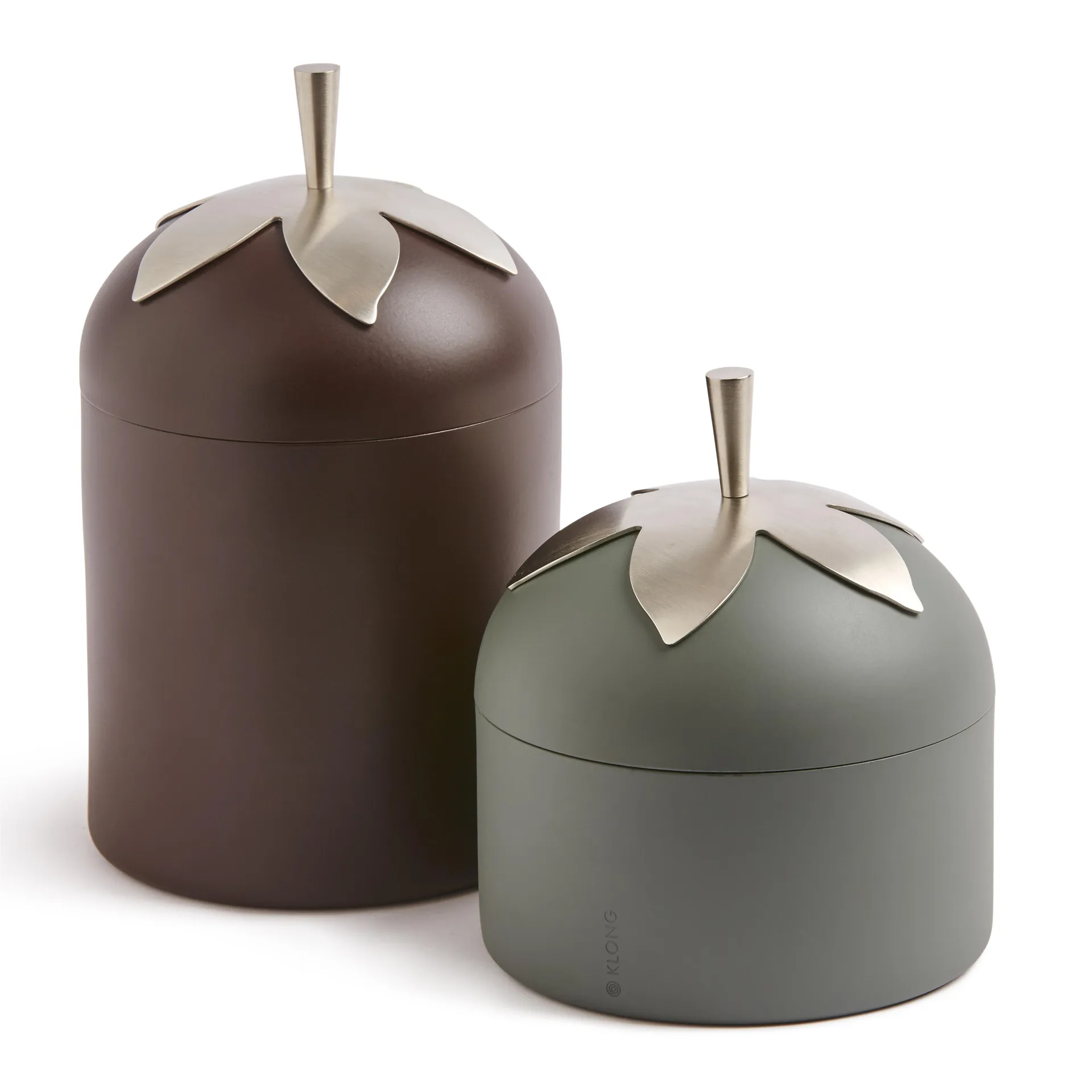 Blad boks, stor, brun KLONG