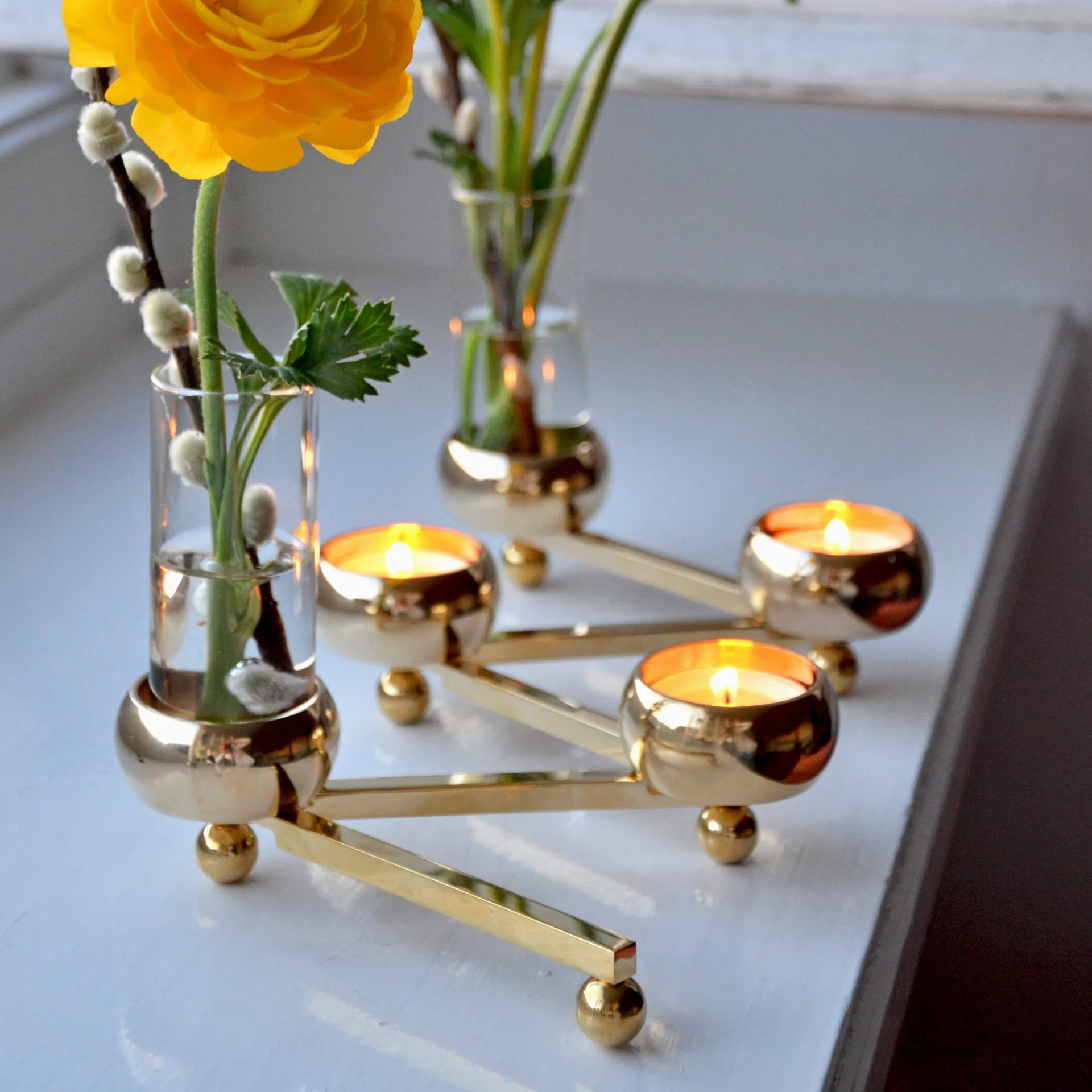 Constella lysestake liten, messing KLONG