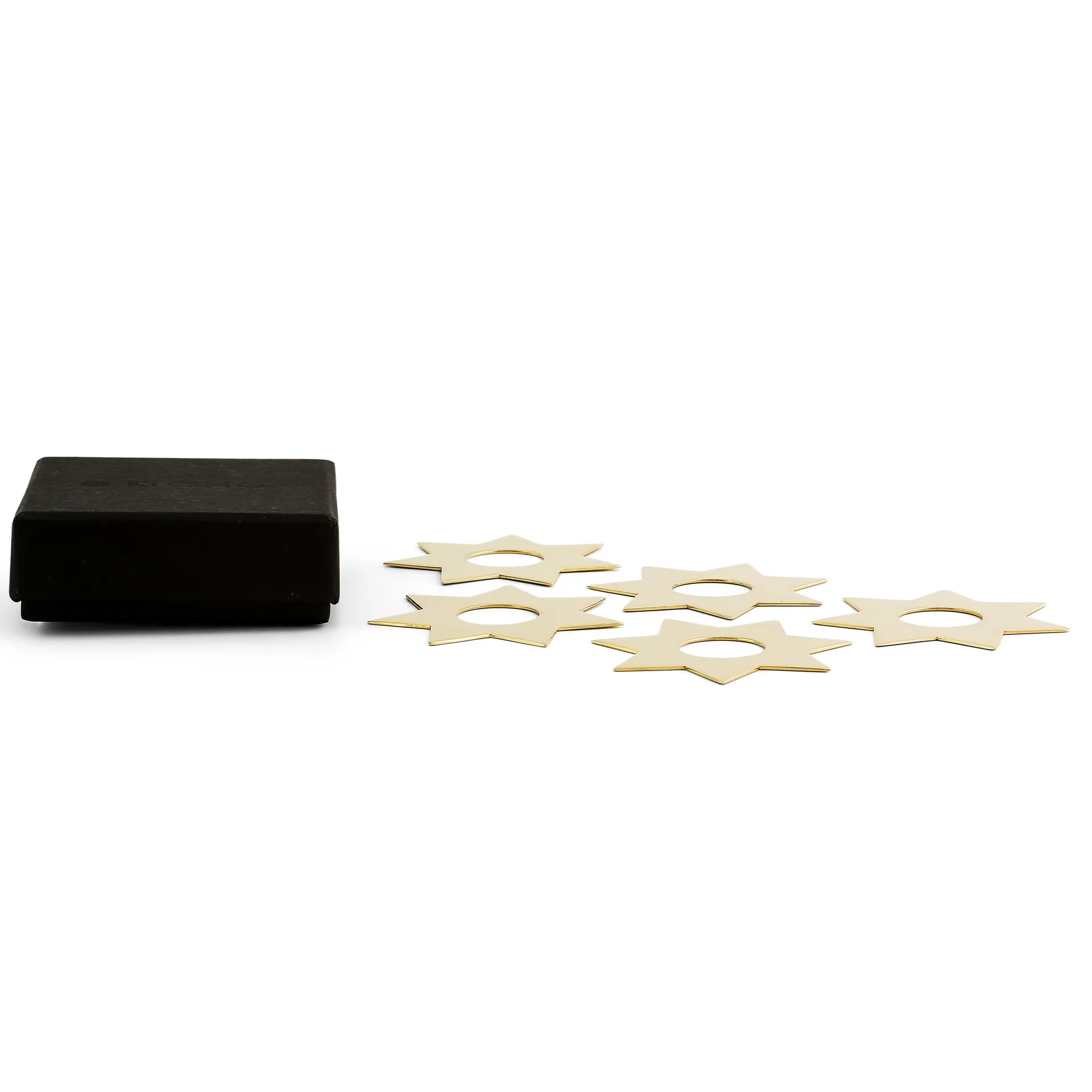 Constella manschett stjerner 5-stk., Messing KLONG