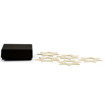 Constella manschett stjerner 5-stk. - Messing - KLONG