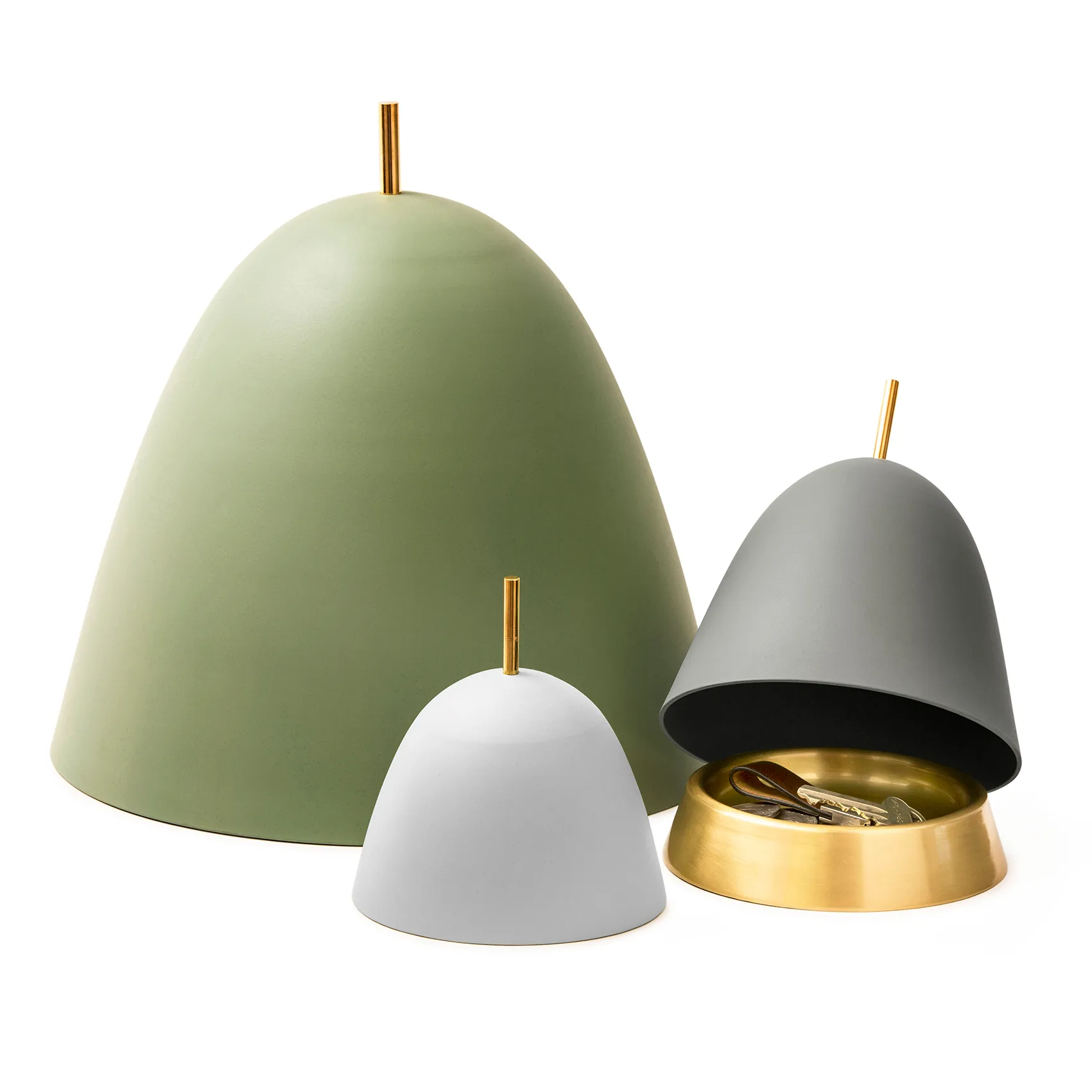 Gömma forvaring small 12 cm, Hvit-messing KLONG