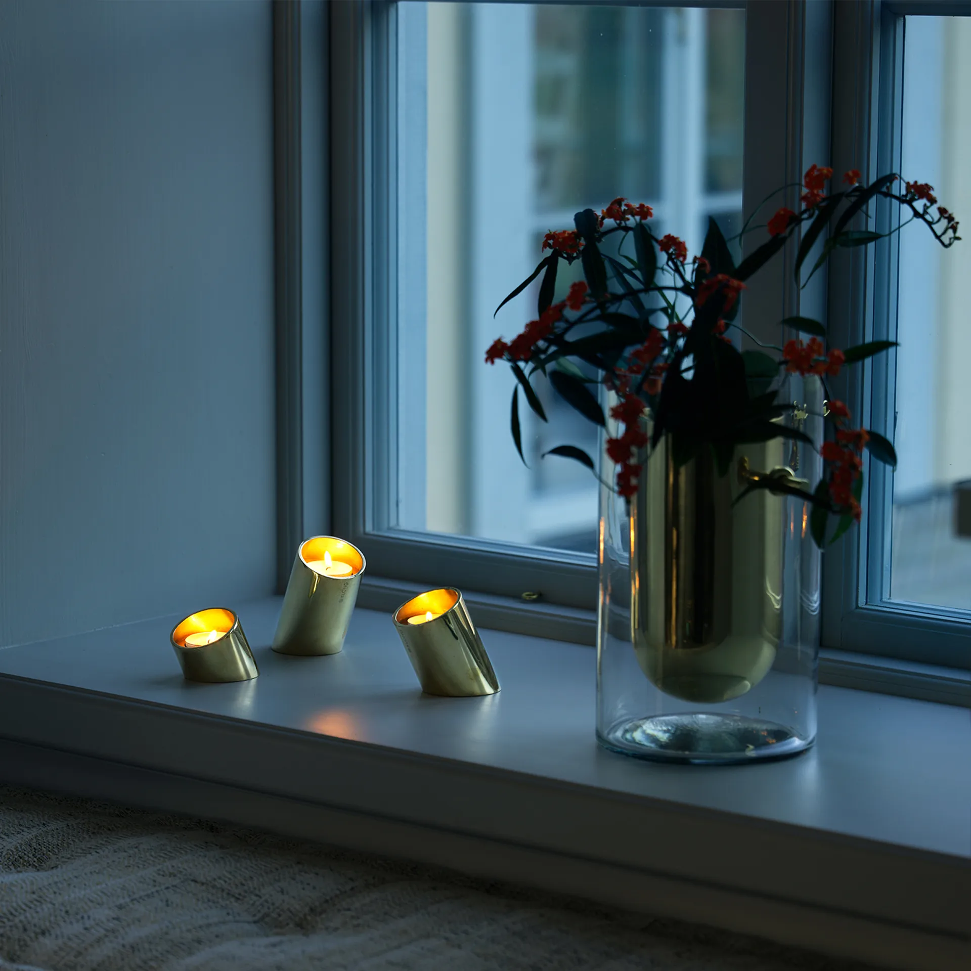 Tipp Lyslykt 3 deler, Messing KLONG