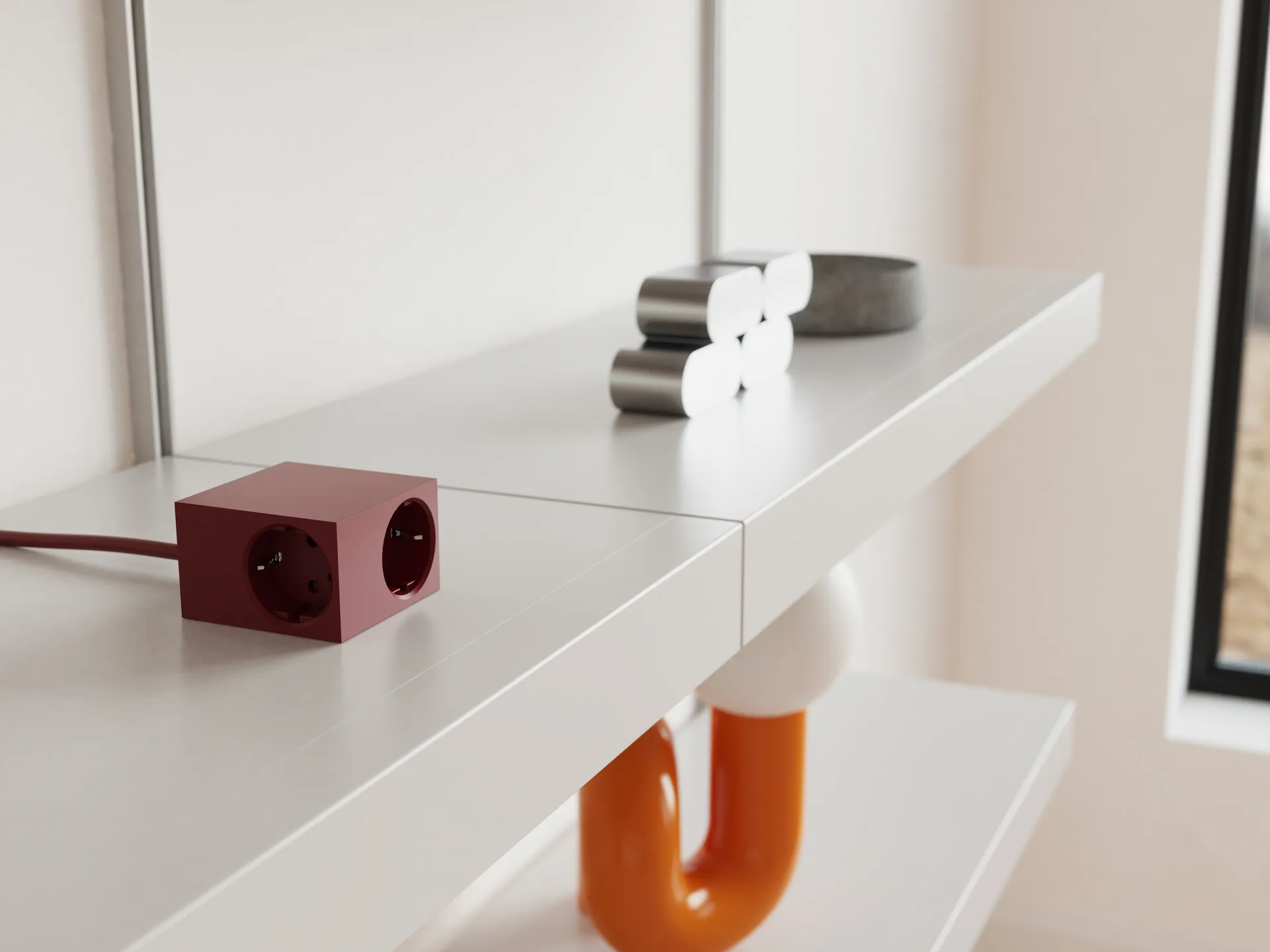 Cuboid+ grenuttak USB-C 30W 2 m, Fired Brick Kord