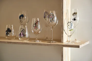 All about you vinglass 52 cl 2-stk. - Miss him (blå) - Kosta Boda