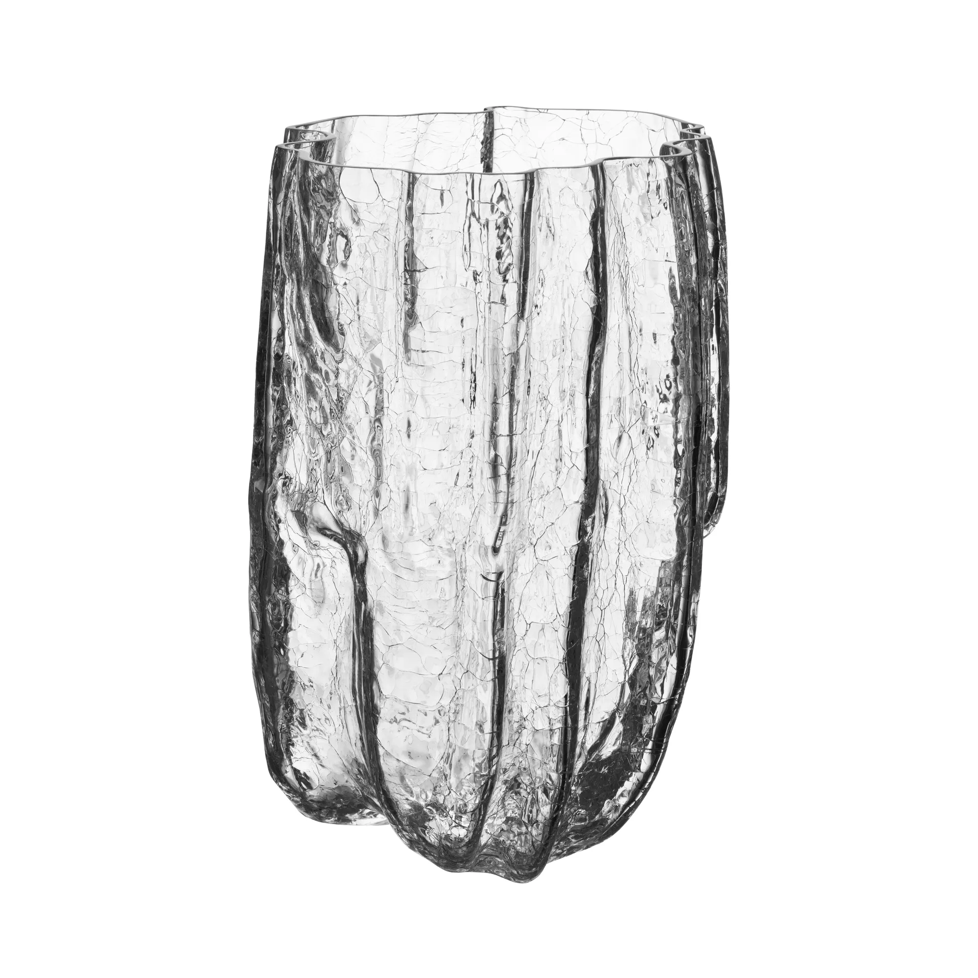 Crackle vase 27 cmm, Klar Kosta Boda