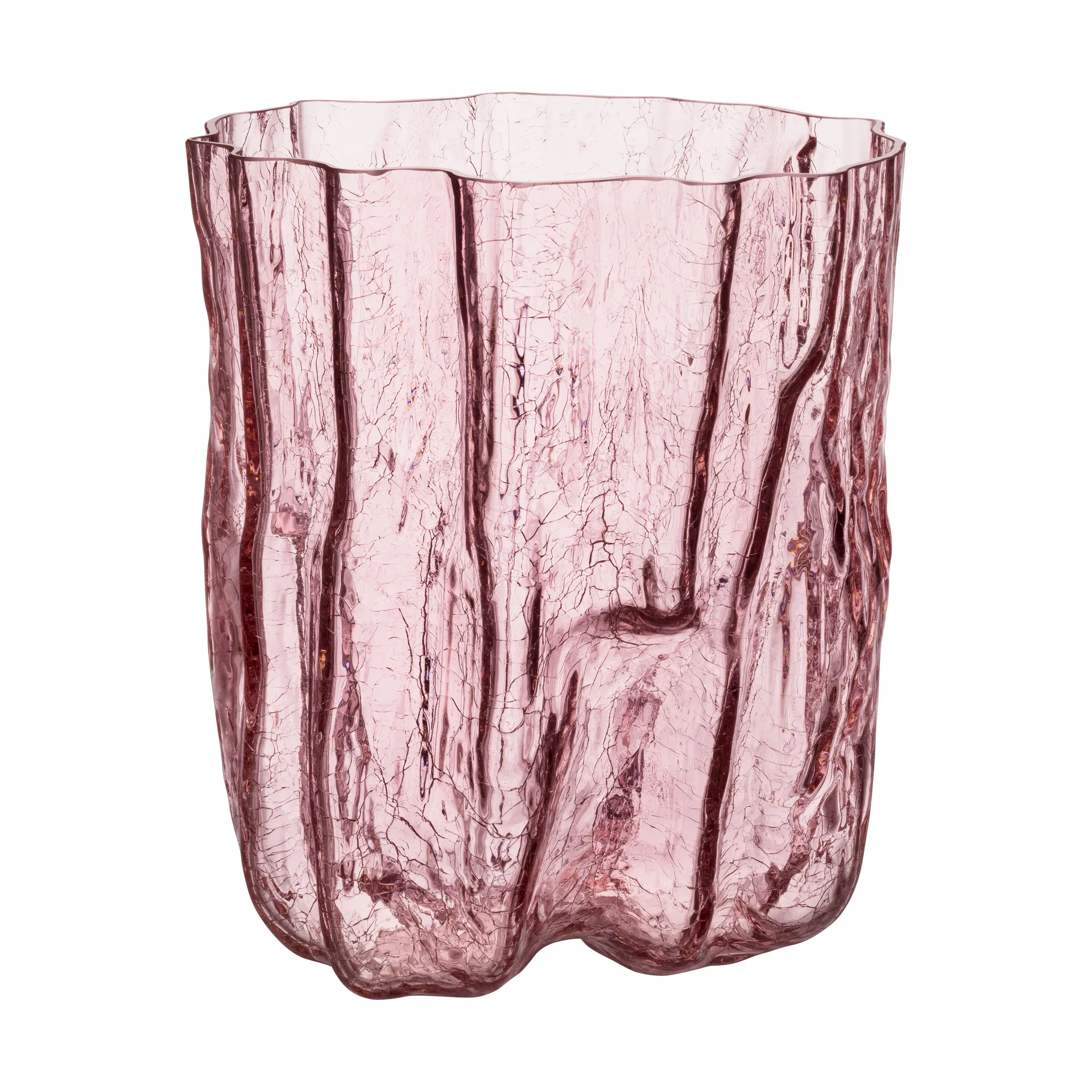 Crackle vase 27 cmm, Rosa Kosta Boda