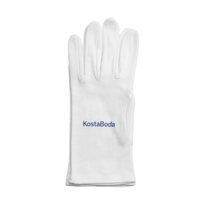Kosta Boda glass care hanske, Hvit, small Kosta Boda
