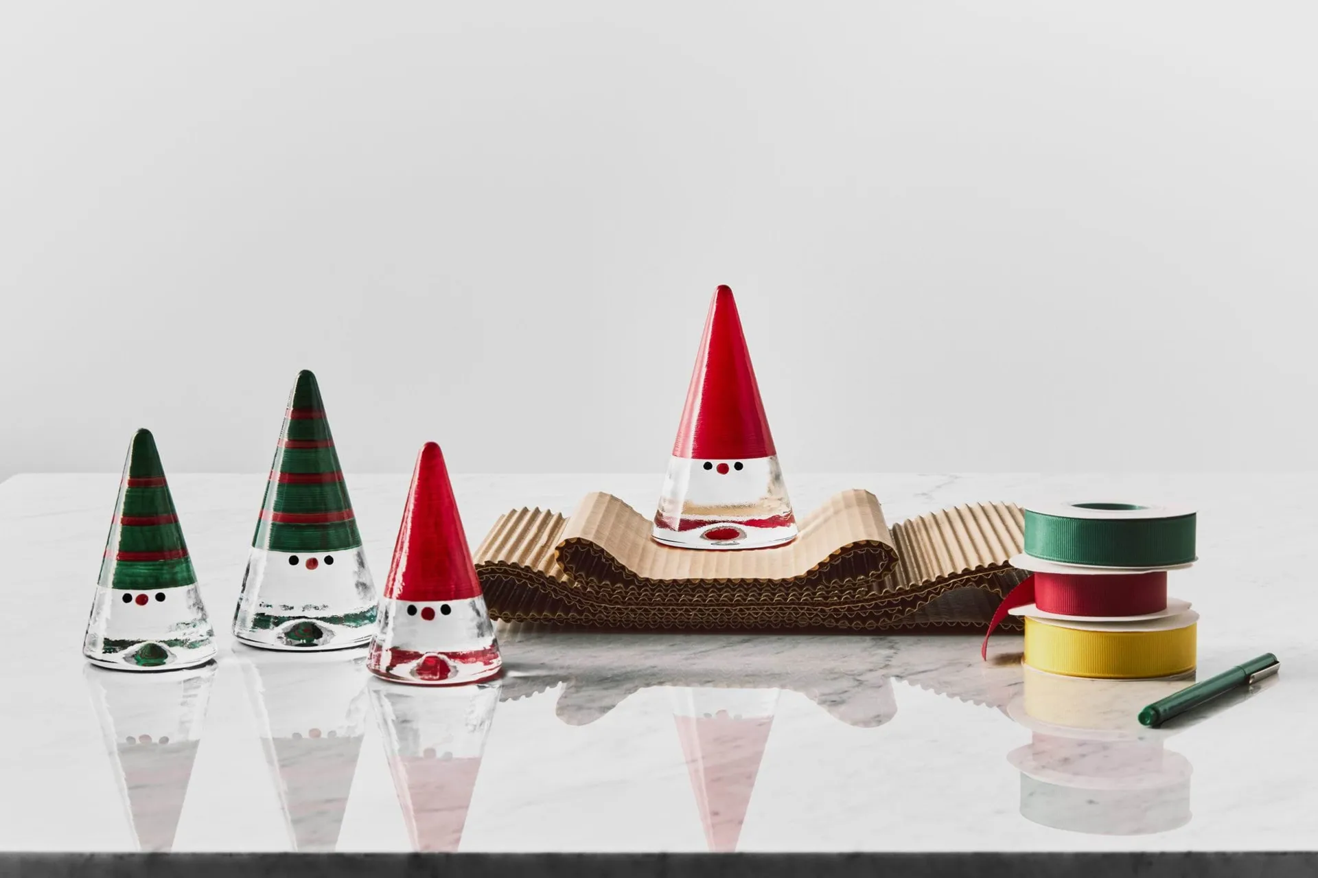 Noel nisse, Grønn, 11,5 cm Kosta Boda