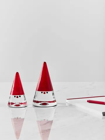 Noel nisse - Rød, 15 cm - Kosta Boda