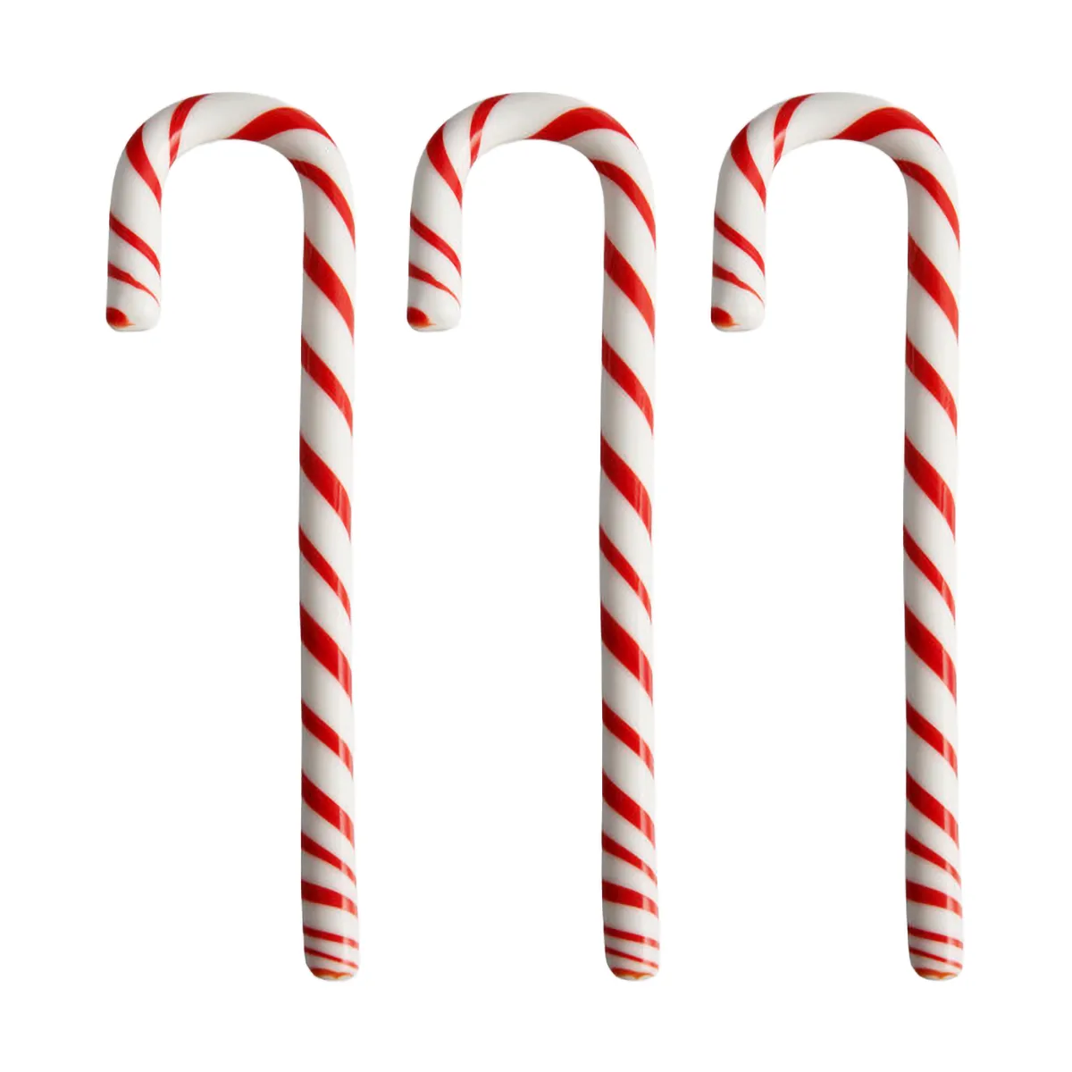 Polka stokk 17 cm 3-pakning, Hvit-rød Kosta Boda