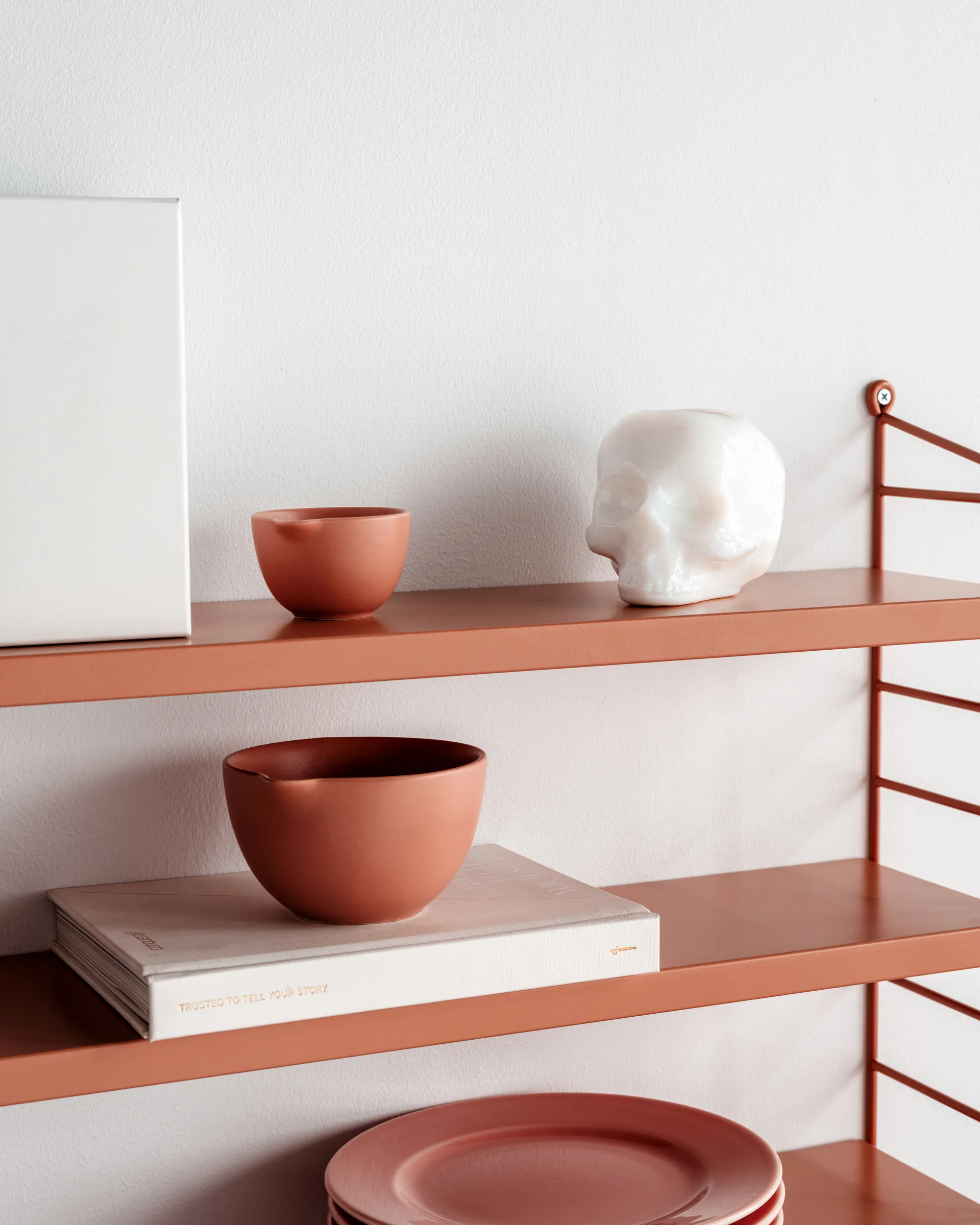 Skull Telysholder 8,5 cm, Hvit Kosta Boda