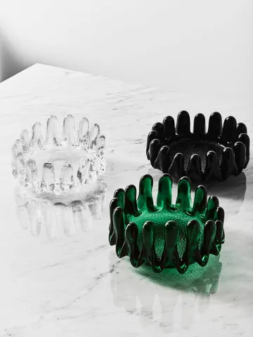Solros bolle - Svart, 7,5 cm - Kosta Boda