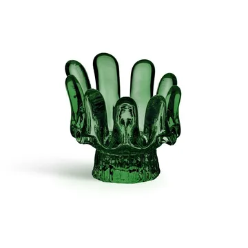 Solros lyslykt 9,2 cm - Smaragdgrønn - Kosta Boda