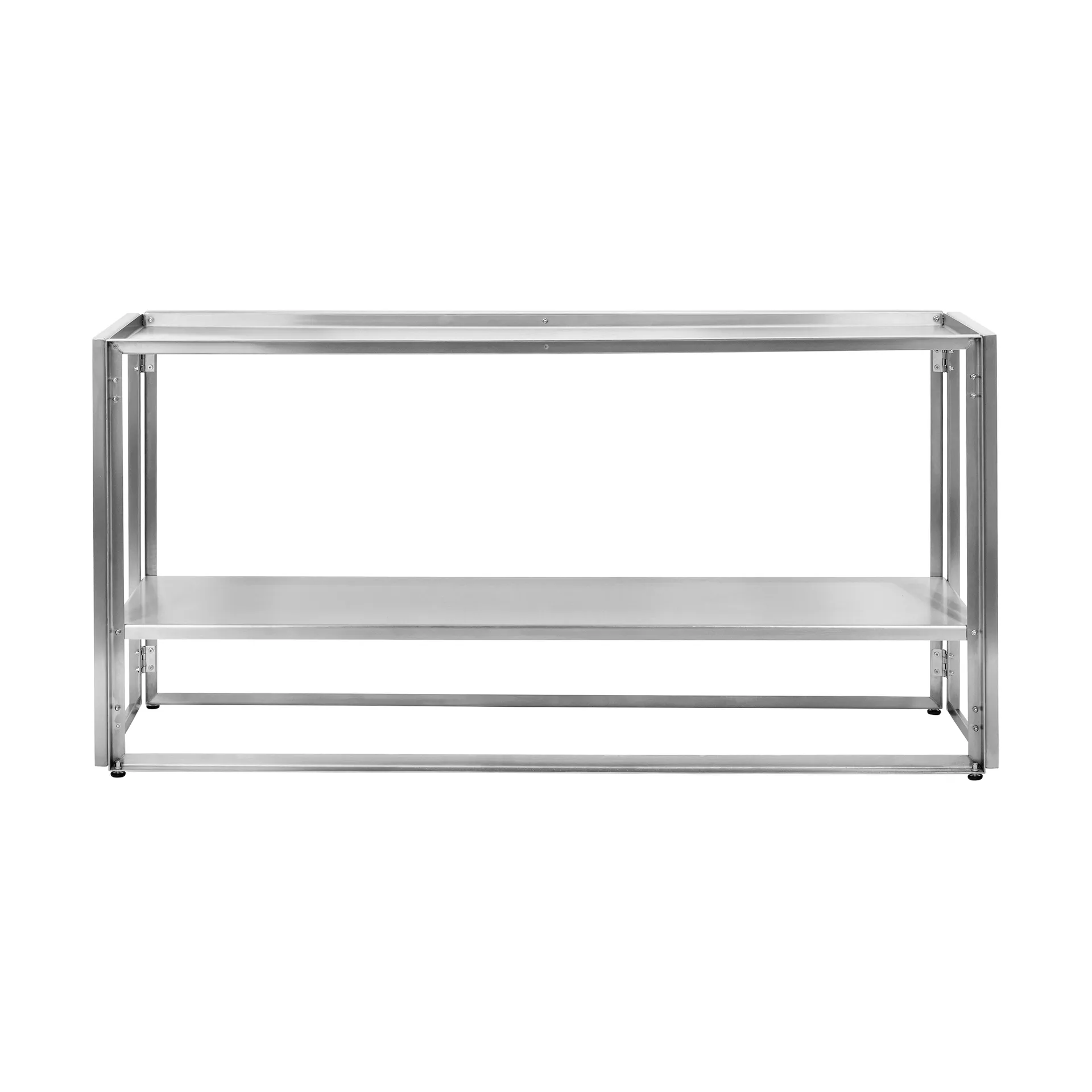 Sammenleggbar konsoll 124x60 cm, Børstet rustfritt stål Kristina Dam Studio