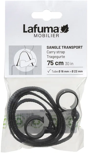Lafuma bærehåndtak til solseng - Black-noir - Lafuma
