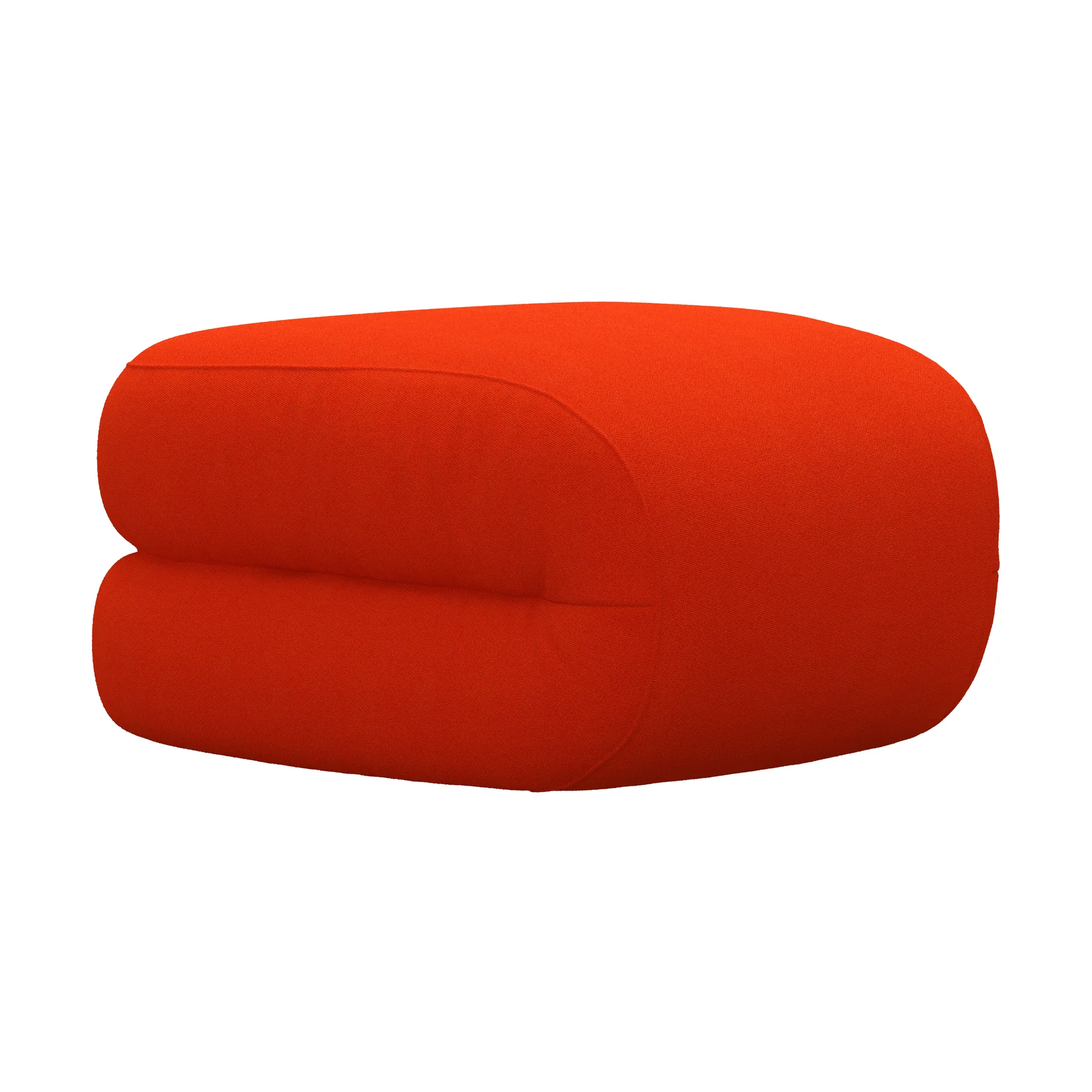 BAU fotskammel lukket, heltrukket-vidar 0542-rød, lukket Lammhults