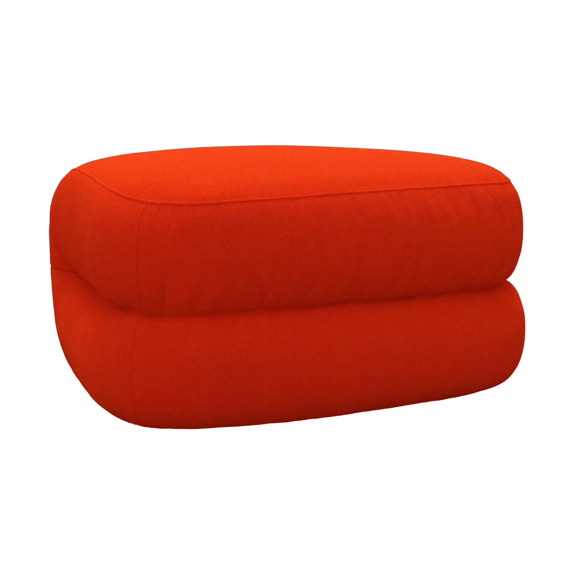 BAU fotskammel lukket, heltrukket-vidar 0542-rød, lukket Lammhults