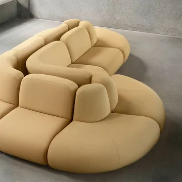 BAU sofa 3-seter, Zero beige - Lammhults