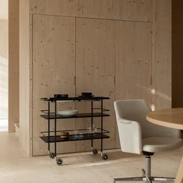 Cargo Support serveringsvogn - Svart - Lammhults