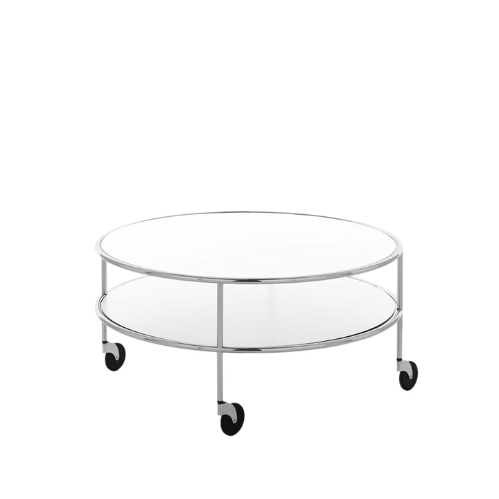 Chicago 3 sofabord - hvit laminat, kromunderstell - Lammhults