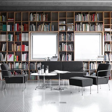 Chicago III sofabord - Hvit laminat, krom - Lammhults