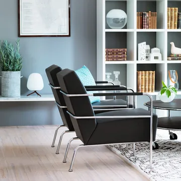 Cinema lenestol - Elmo Nordic svart-krom - Lammhults