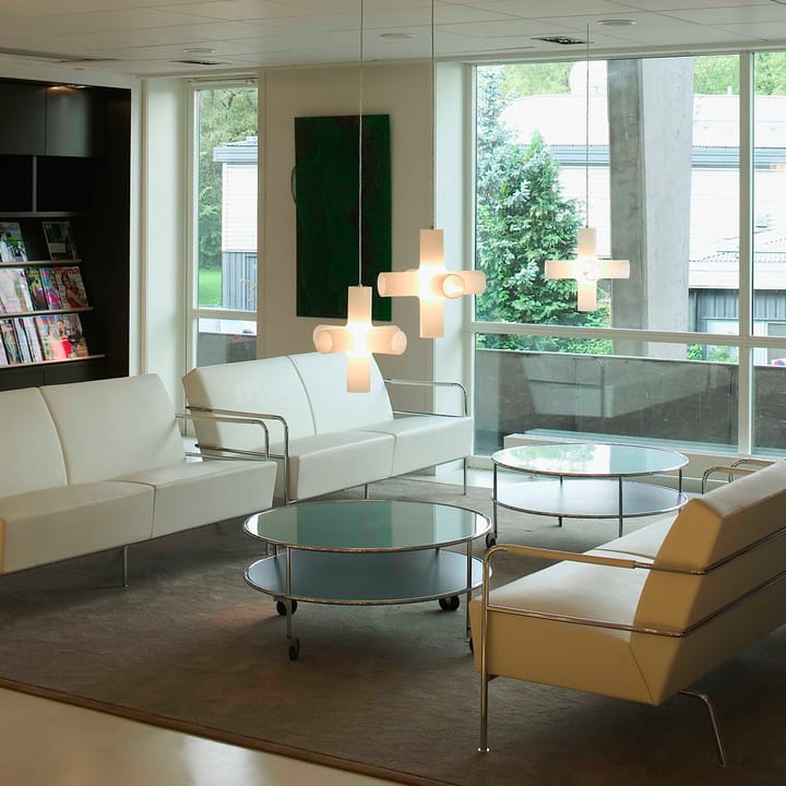 Cinema sofa, Elmo nordic svart-kromben Lammhults