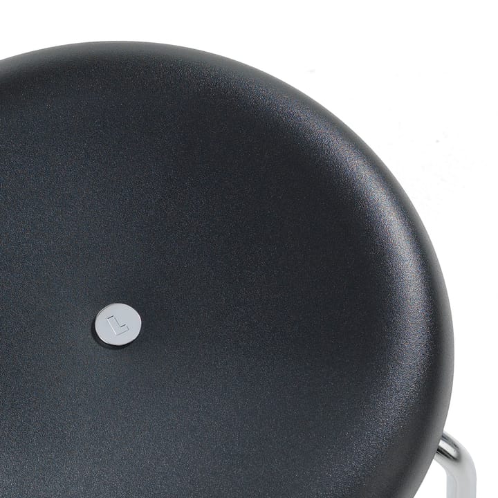 Taburett barkrakk, hvit, høy, krom understell Lammhults