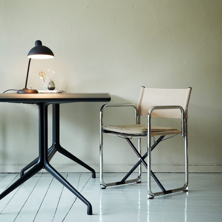 X75-2 armlenestol, svart, kromben Lammhults