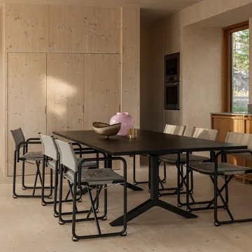 X75-2 armstol - Linnevev natur-krom - Lammhults