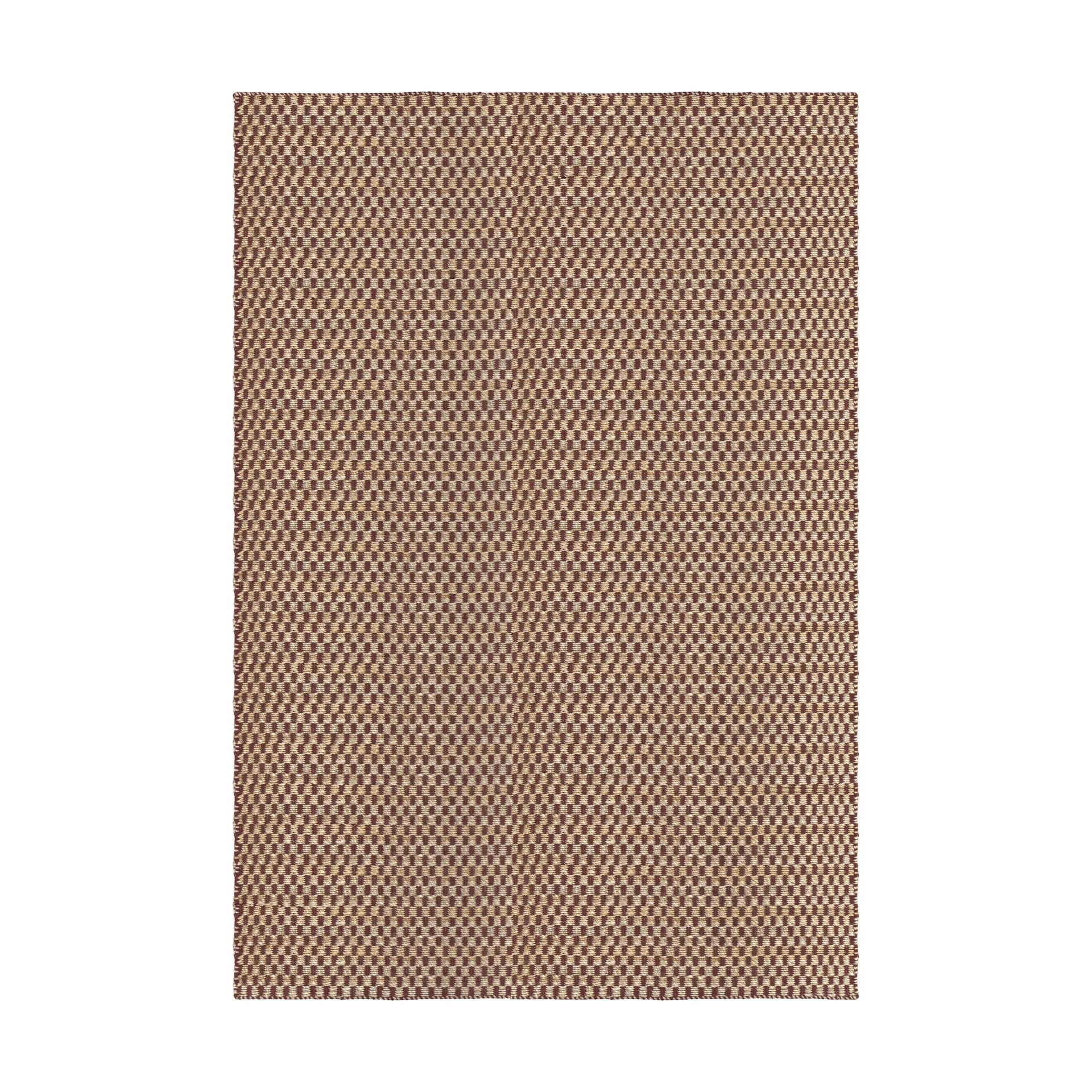 Barley jutematte, Burgundy, 180x270 cm Layered