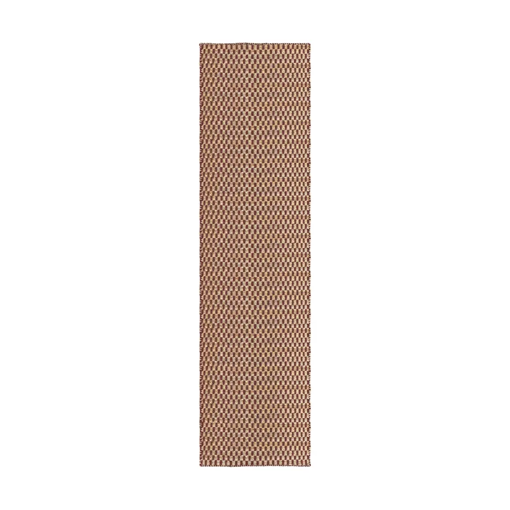 Barley juteteppe - Burgundy, 75x240 cm - Layered