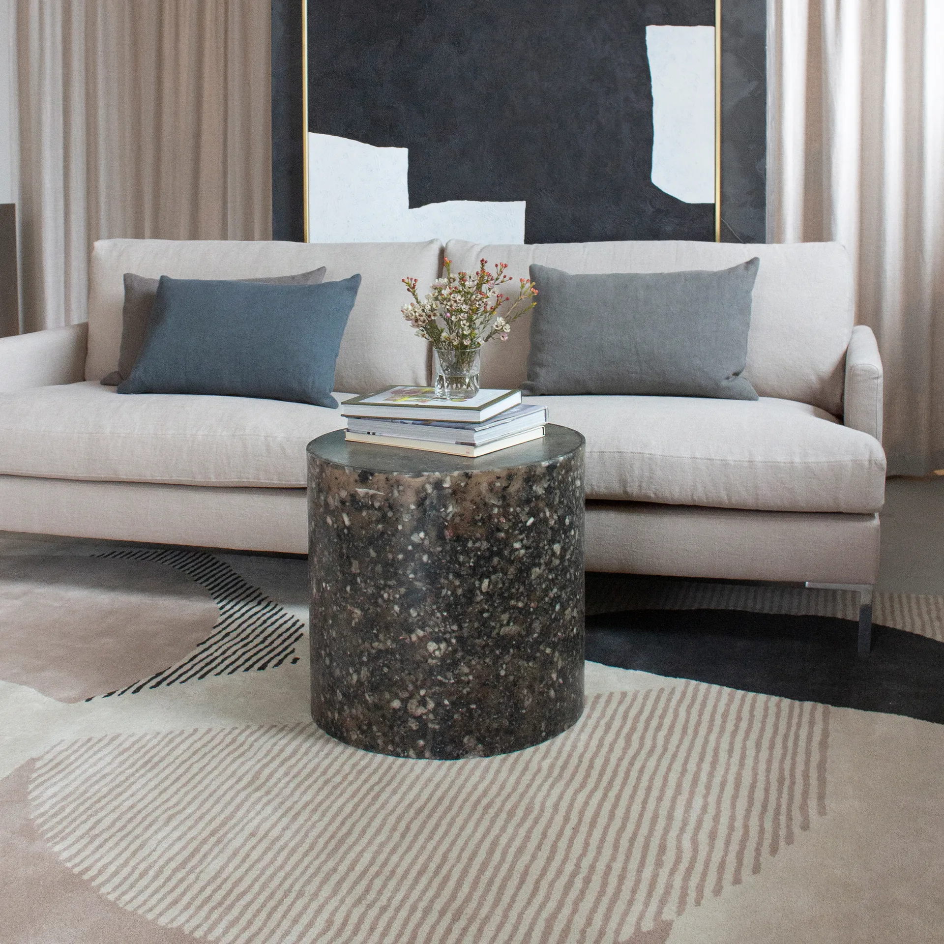 Birch ullteppe, 180x270 cm Layered