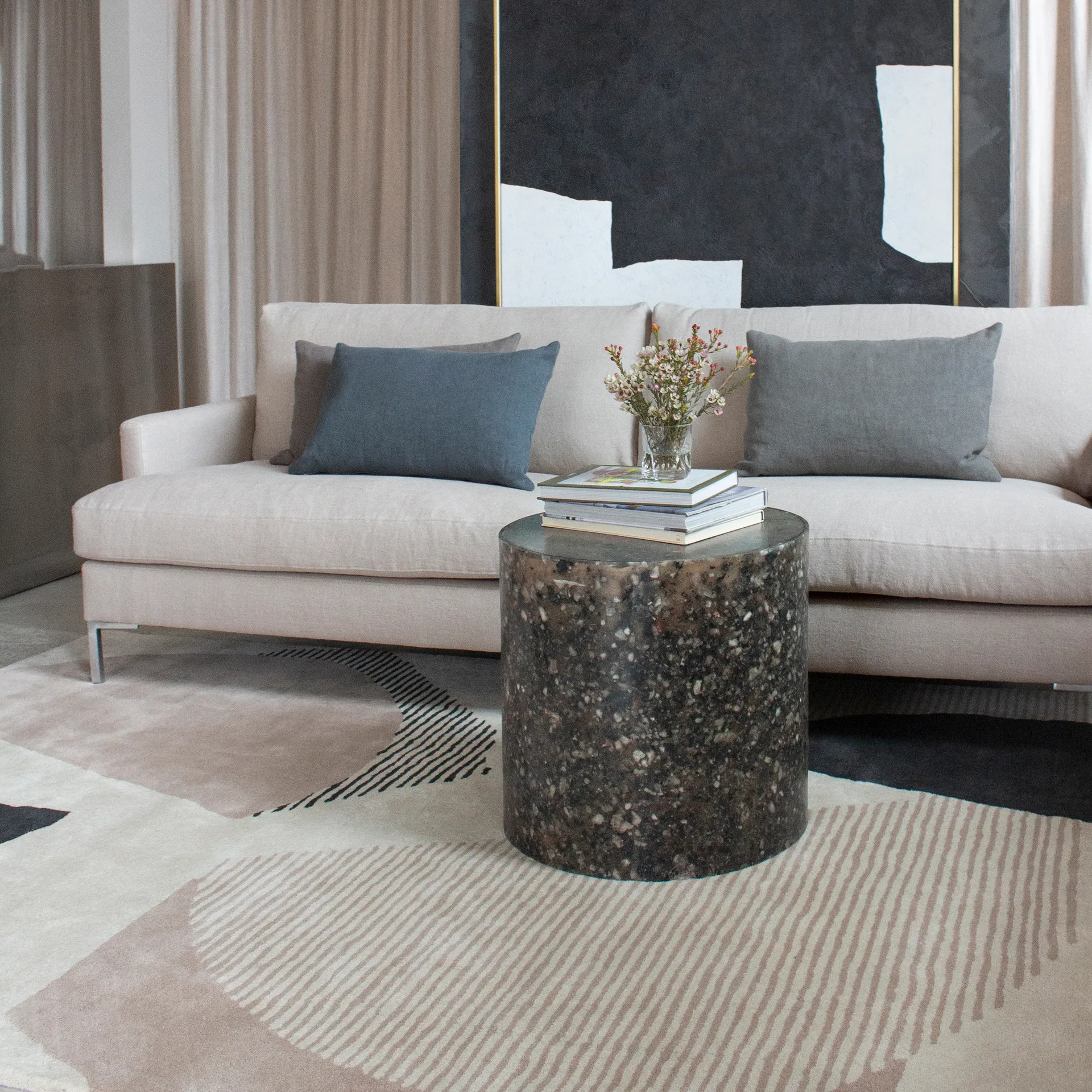 Birch ullteppe, 250x350 cm Layered