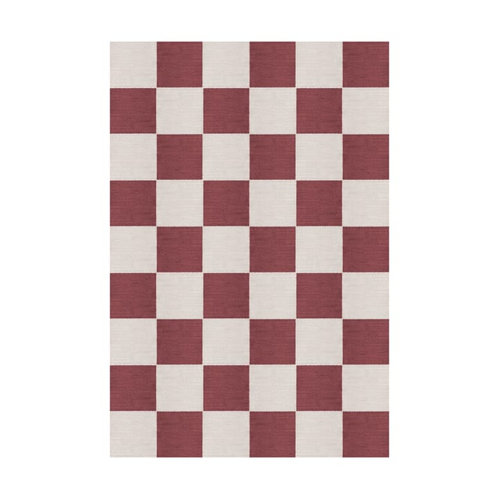Chess ullteppe - Burgundy, 140x200 cm - Layered